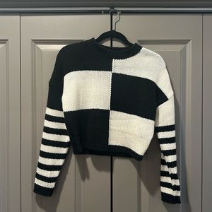 Black and White checkered sweater
